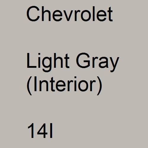 Chevrolet, Light Gray (Interior), 14I.